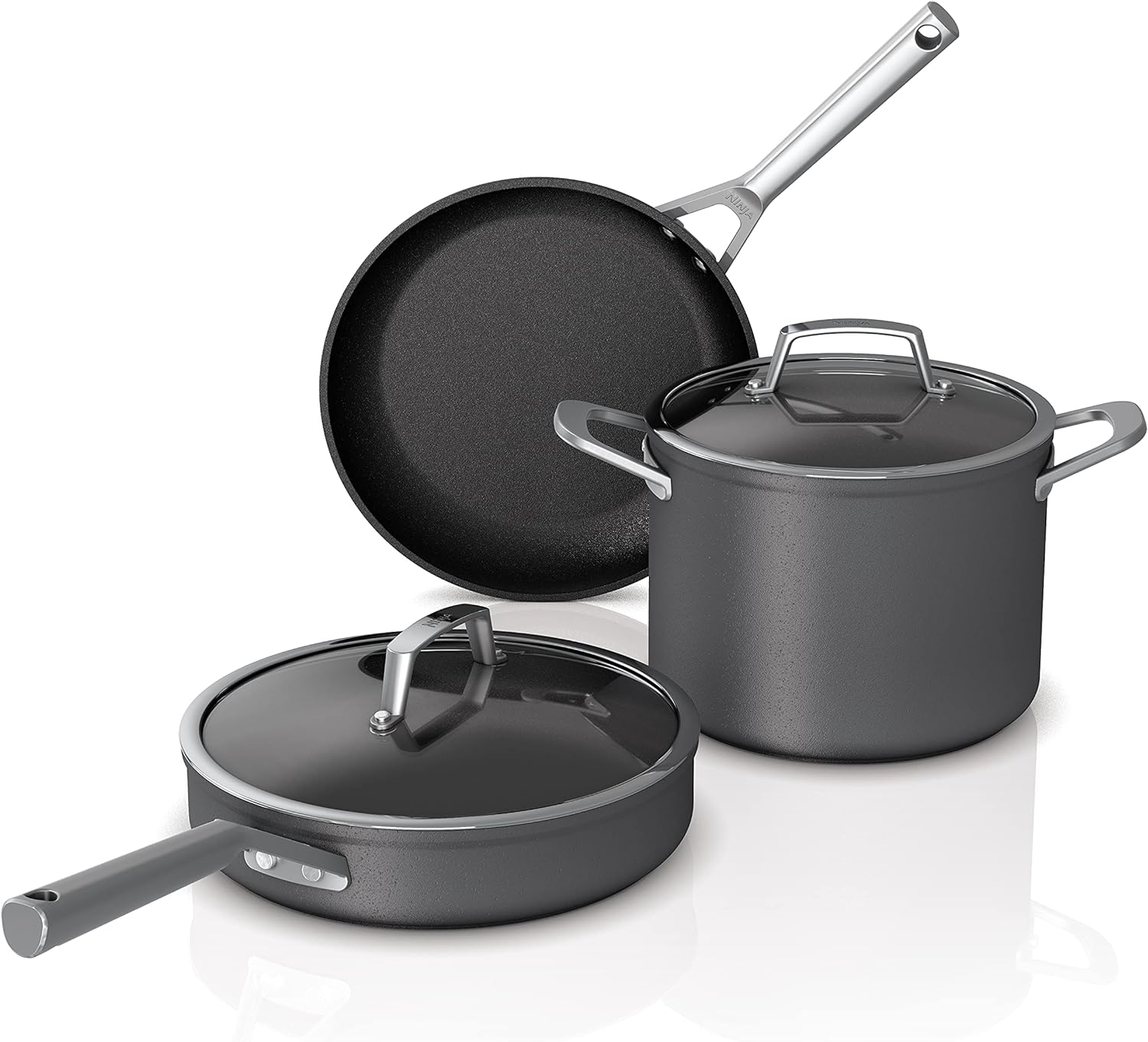 Ninja CW69010 NeverStick Comfort Grip 10-Piece Cookware Set