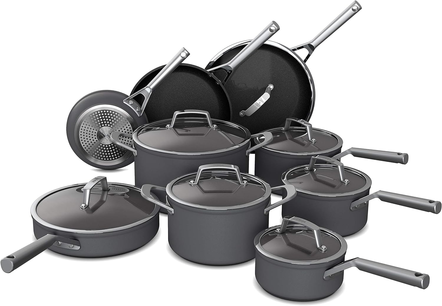 Ninja C39900 Foodi NeverStick Premium 16-Piece Cookware Set